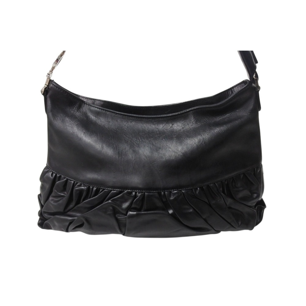 Christian Dior Galliano era all leather One Shoulder Hobo bag black - Picture 3 of 10